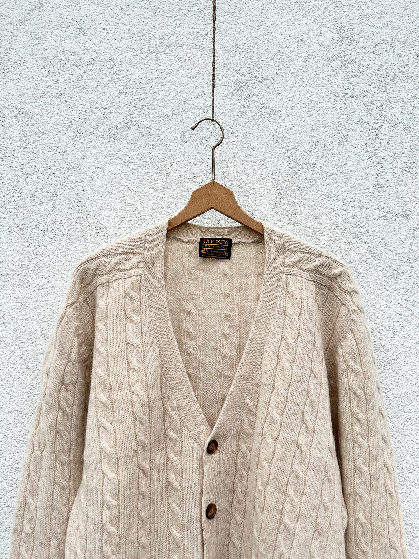 Cable cardigan