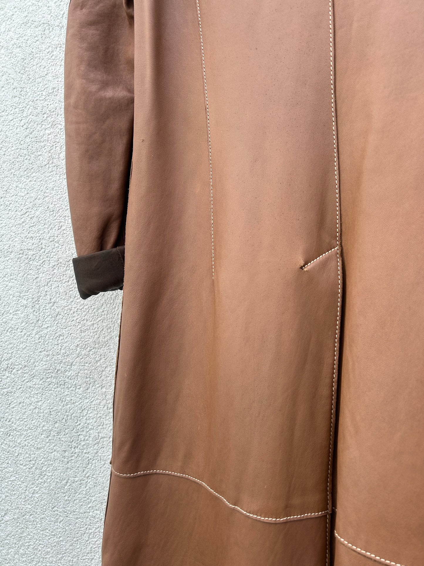 Leather coat